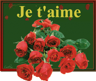 Gif animé je t'aime oiseaux